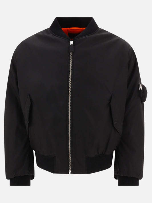 Bomber jackets 100% recycled nylon  Black - Prada Men | PLP | VIETTI Online Store 
