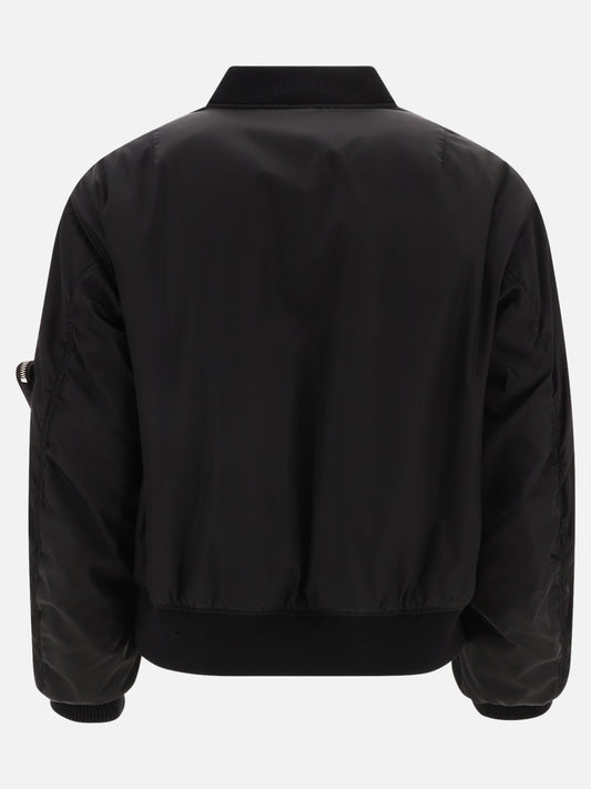 Bomber jackets 100% recycled nylon  Black - Prada Men | PLP | VIETTI Online Store | 2

