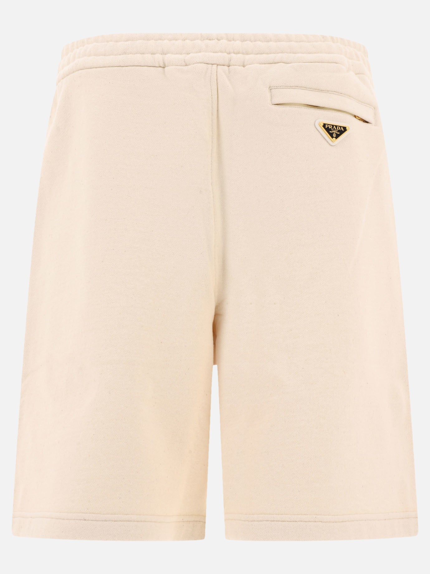Sweat shorts 100% cotton  Beige - Prada Men | PDP | VIETTI Online Store | thumbnail_2