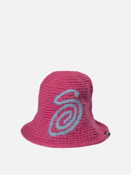 Stüssy "Swirly S" cap Fuchsia