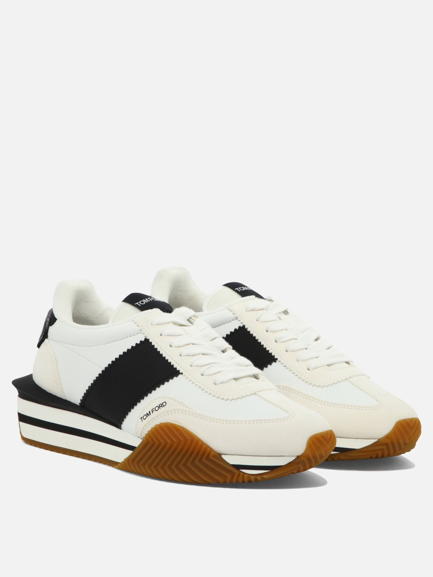Low top sneakers 60% calf leather 40% polyamide - 100% rubber  White - Tom Ford Men | PDP | VIETTI Online Store | Zoom-Modal_2
