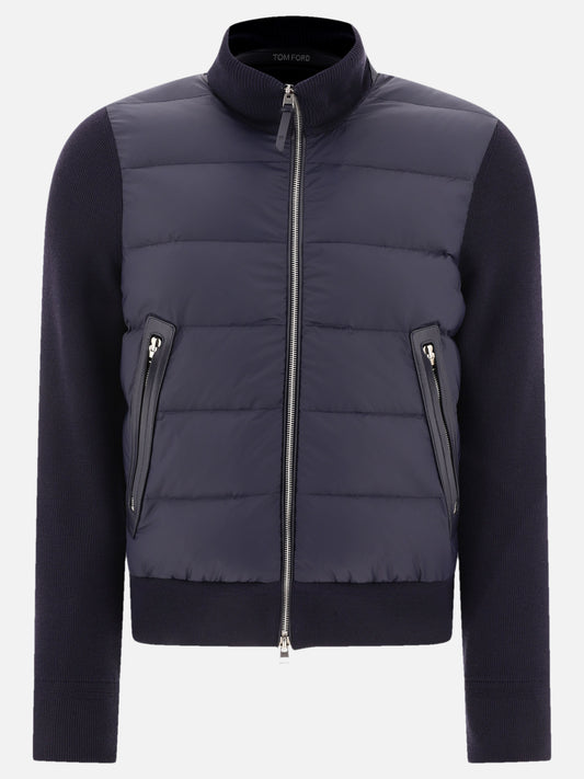 Down jackets Solid colour  Blue - Tom Ford Men | PLP | VIETTI Online Store 
