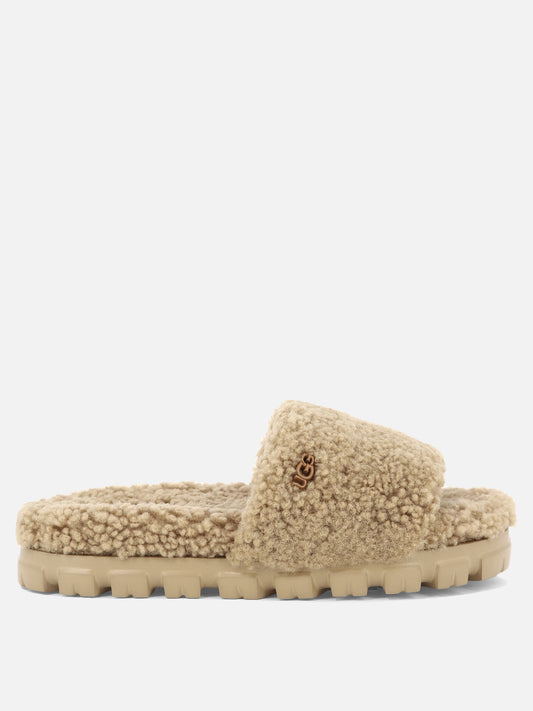 Flat sandals 100% shearling - 100% EVA  Beige - Ugg Women | PLP | VIETTI Online Store 
