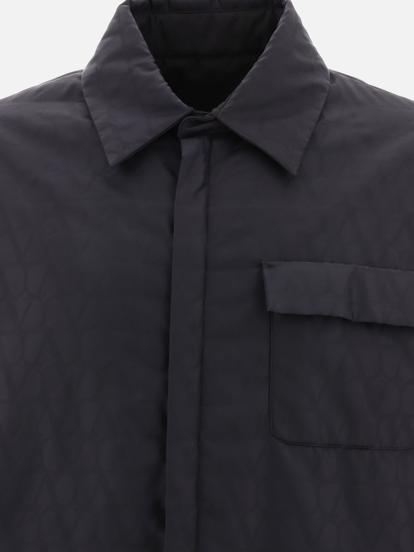 Overshirt jackets 100% polyamide - Padding: polyester  Black - Valentino Men | PDP | VIETTI Online Store | Zoom-Modal_5
