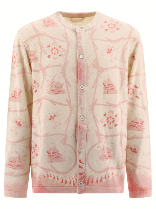 "Printed Mill" cardigan