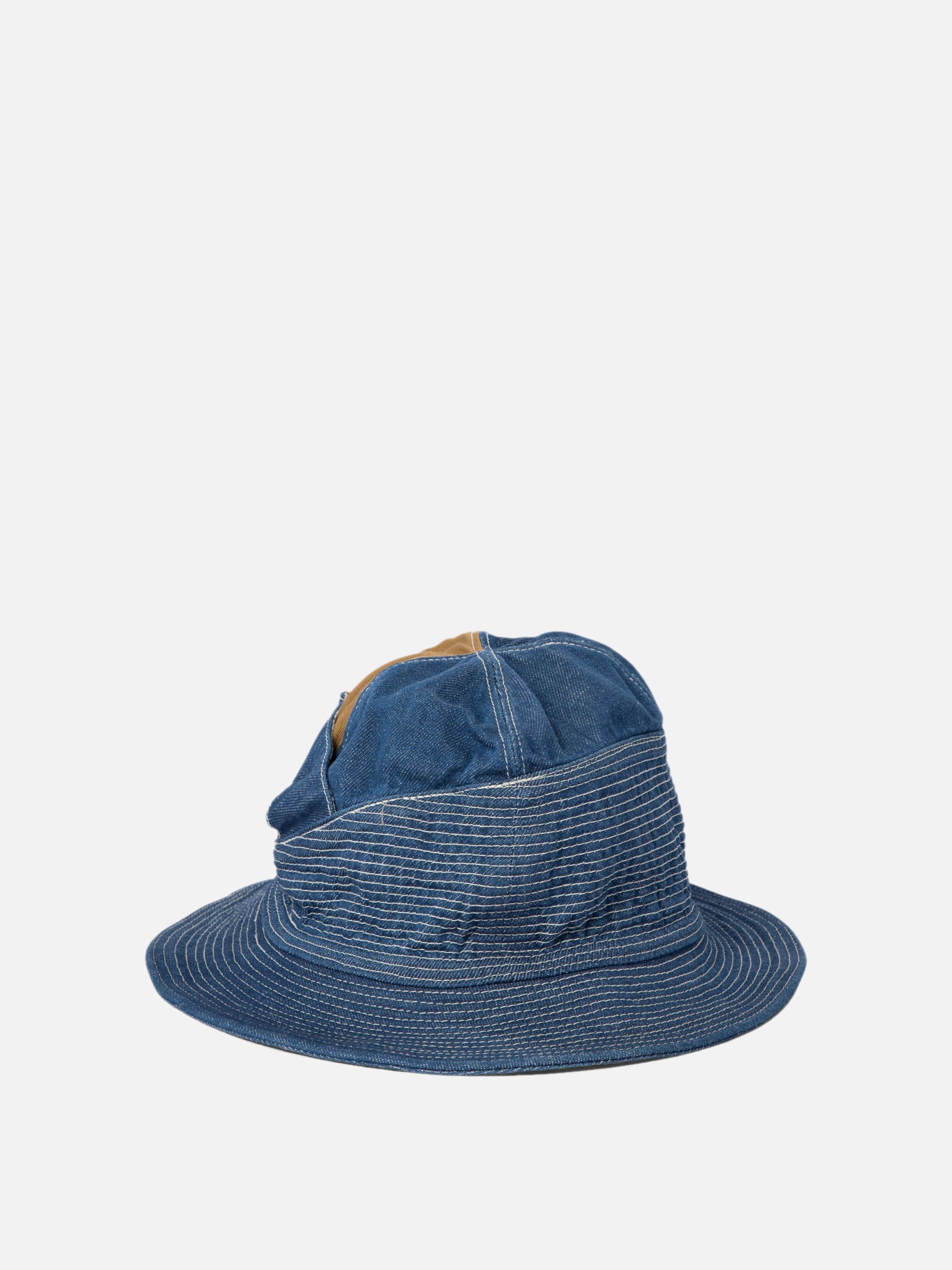 Bucket hats 100% cotton  Blue - KAPITAL Men | PDP | VIETTI Online Store | thumbnail_2