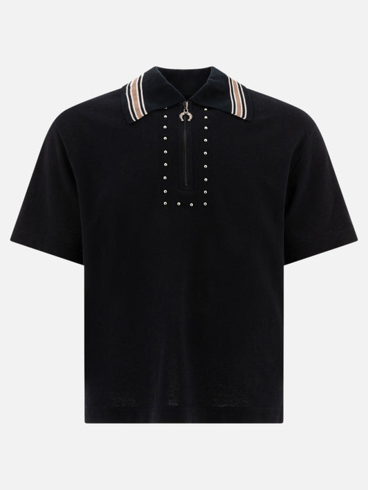 KAPITAL "Pueblo" polo shirt Black