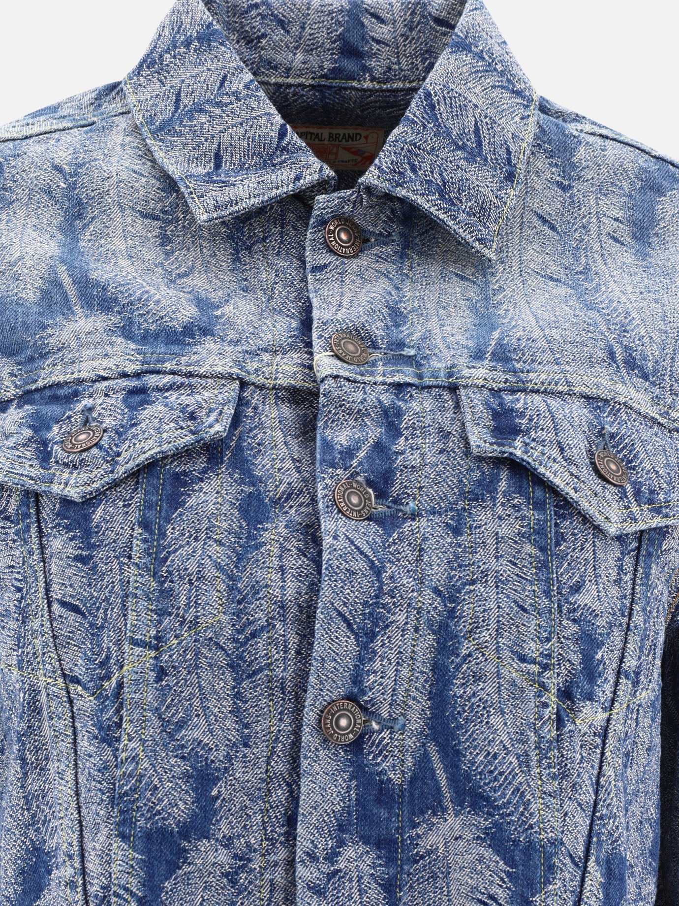 KAPITAL "Magpie" denim jacket Light blue