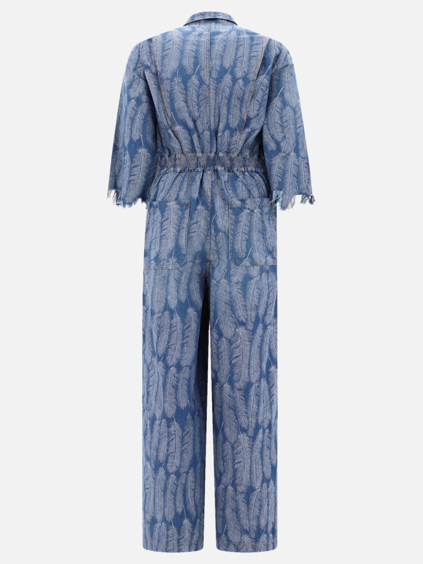 KAPITAL "Magpie" jumpsuit Light blue