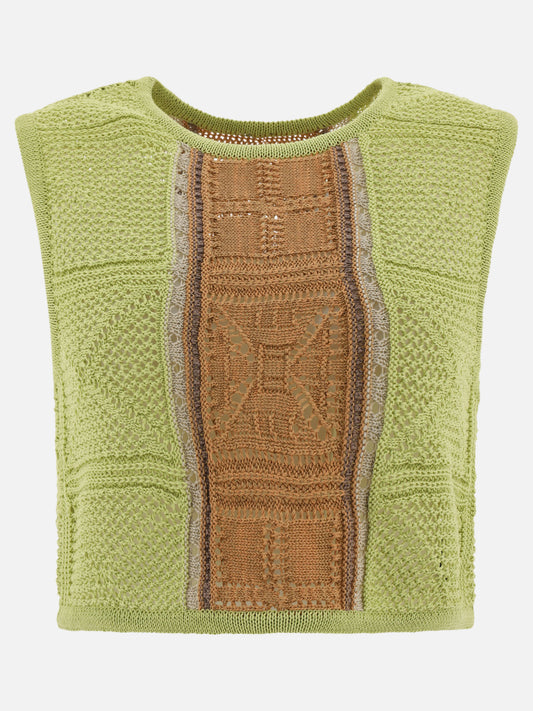 "7G Crochet Knit" top