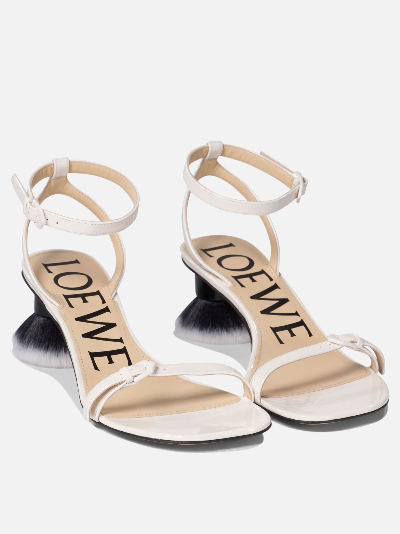 Loewe &quot;Petal Brush&quot; heeled sandal 19349303_36 White thumbnail_2