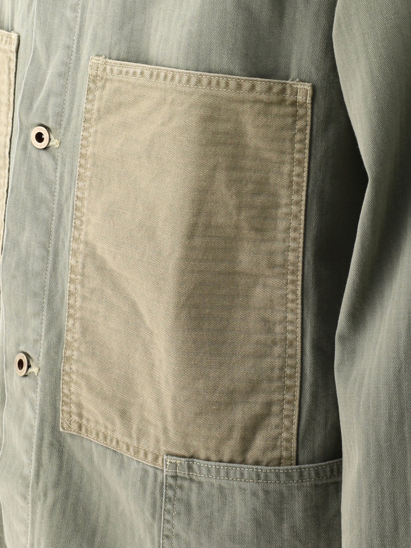 Overshirt jackets Solid colour  Green - OrSlow Men | PDP | VIETTI Online Store | thumbnail_4