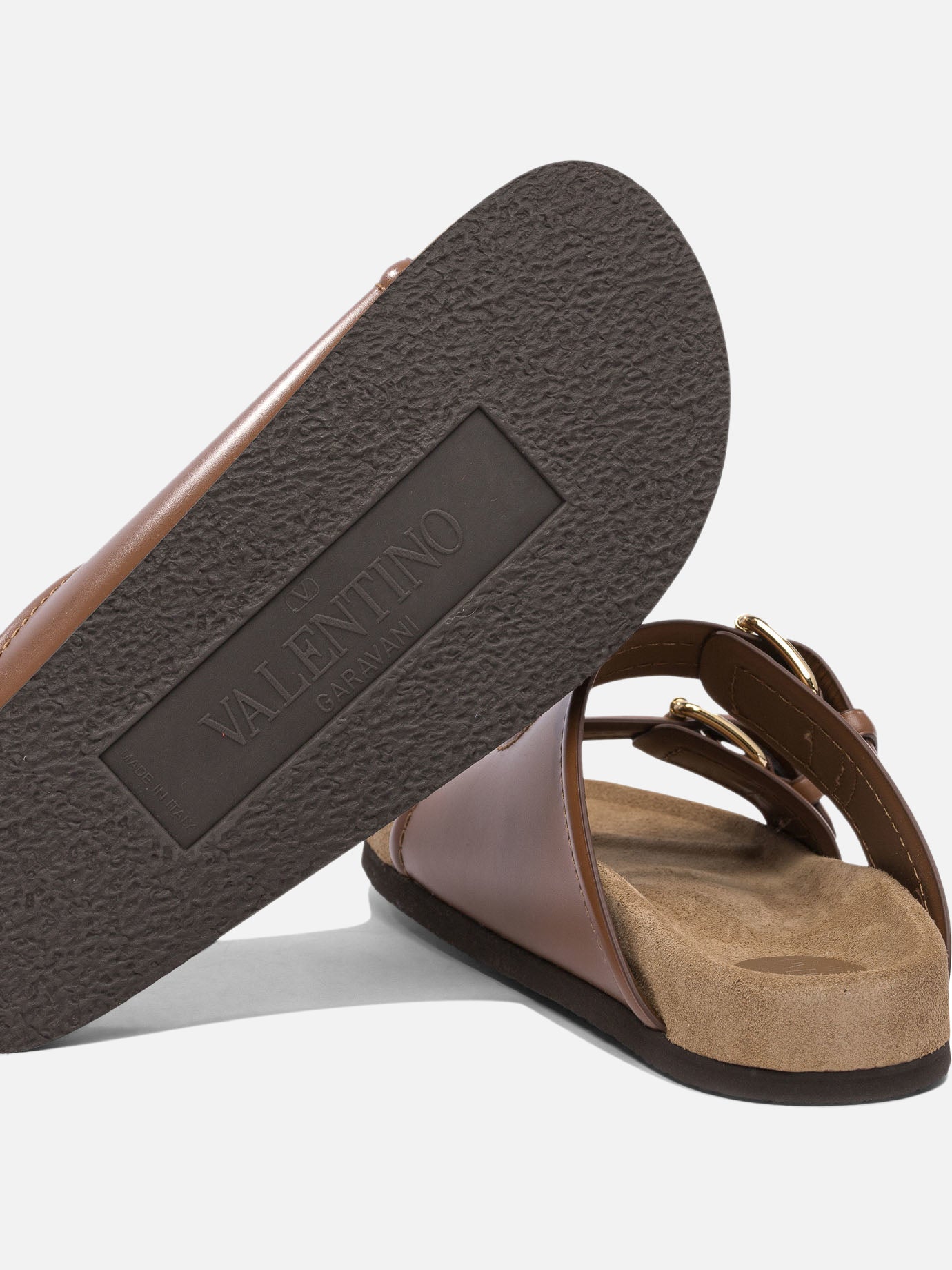 Flat sandals 100% calf leather - 100% leather  Brown - Valentino Garavani Women | PDP | VIETTI Online Store | thumbnail_5