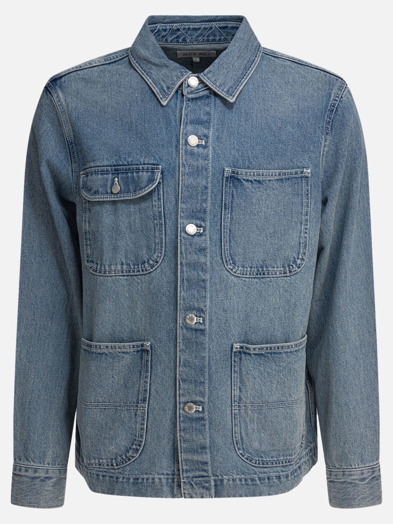 Alex Mill Work jacket 16014532_S Light blue thumbnail_1