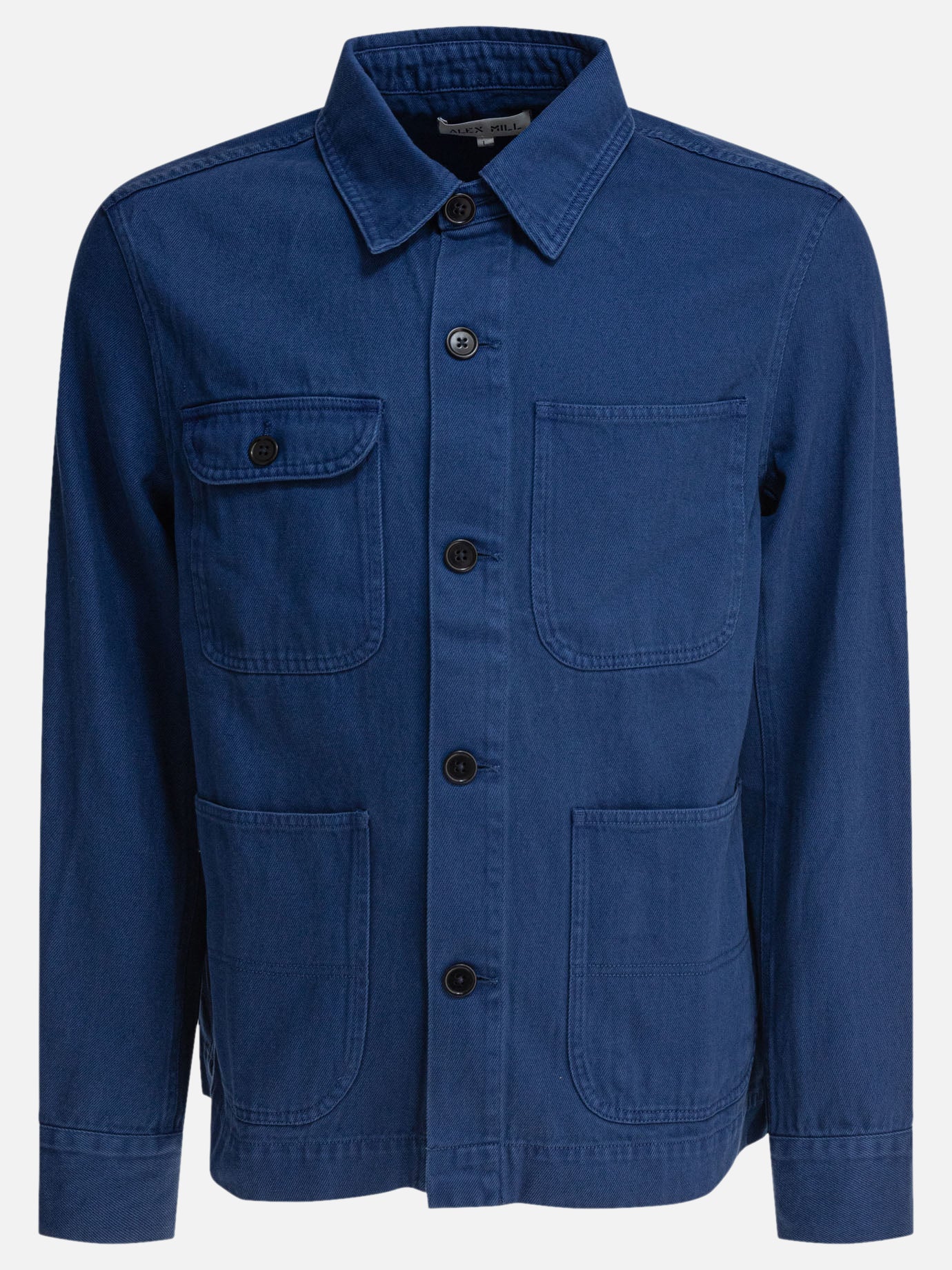 Overshirt jackets Solid colour  Blue - Alex Mill Men | PDP | VIETTI Online Store | thumbnail