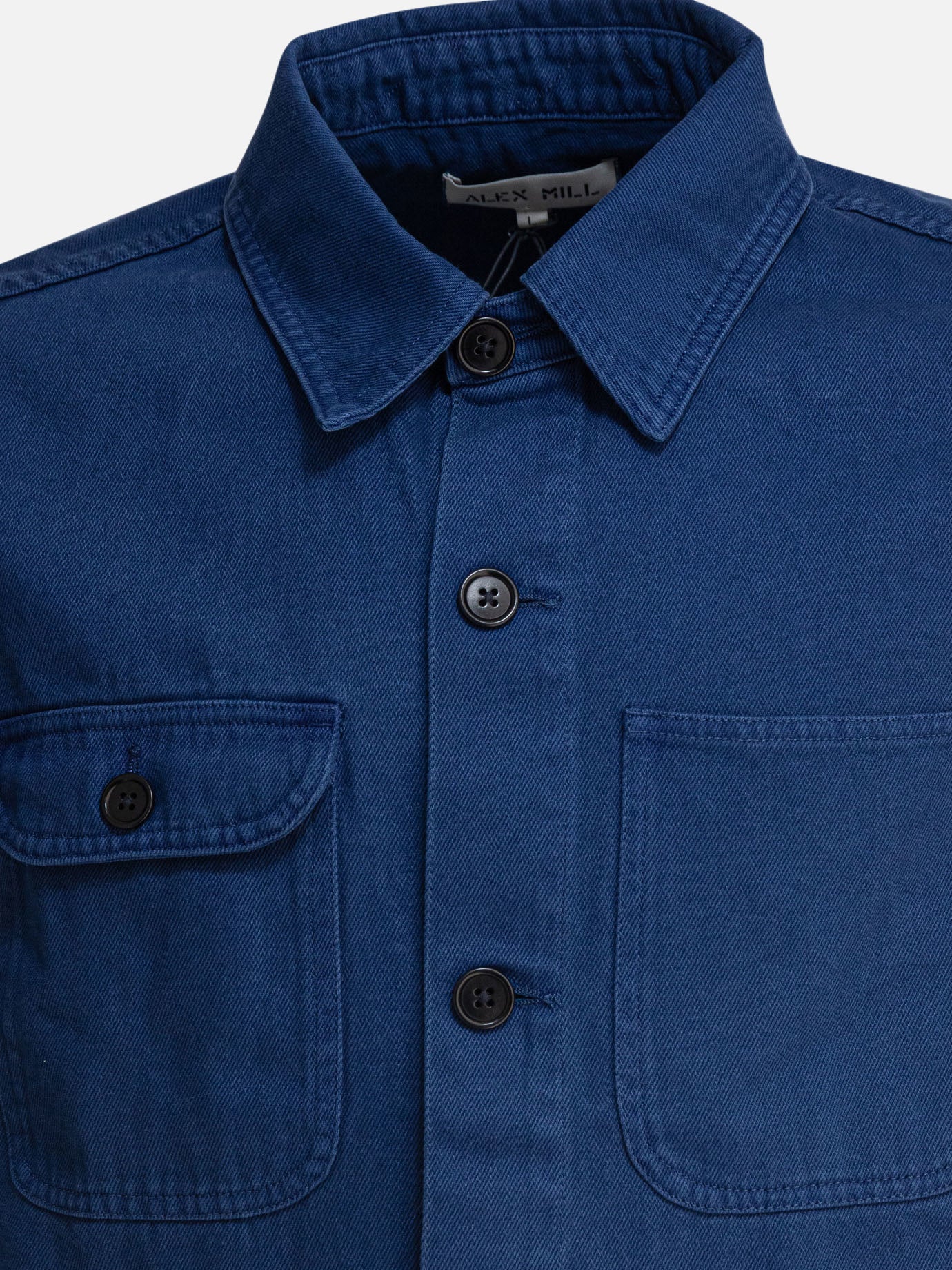 Overshirt jackets Solid colour  Blue - Alex Mill Men | PDP | VIETTI Online Store | Zoom-Modal_3
