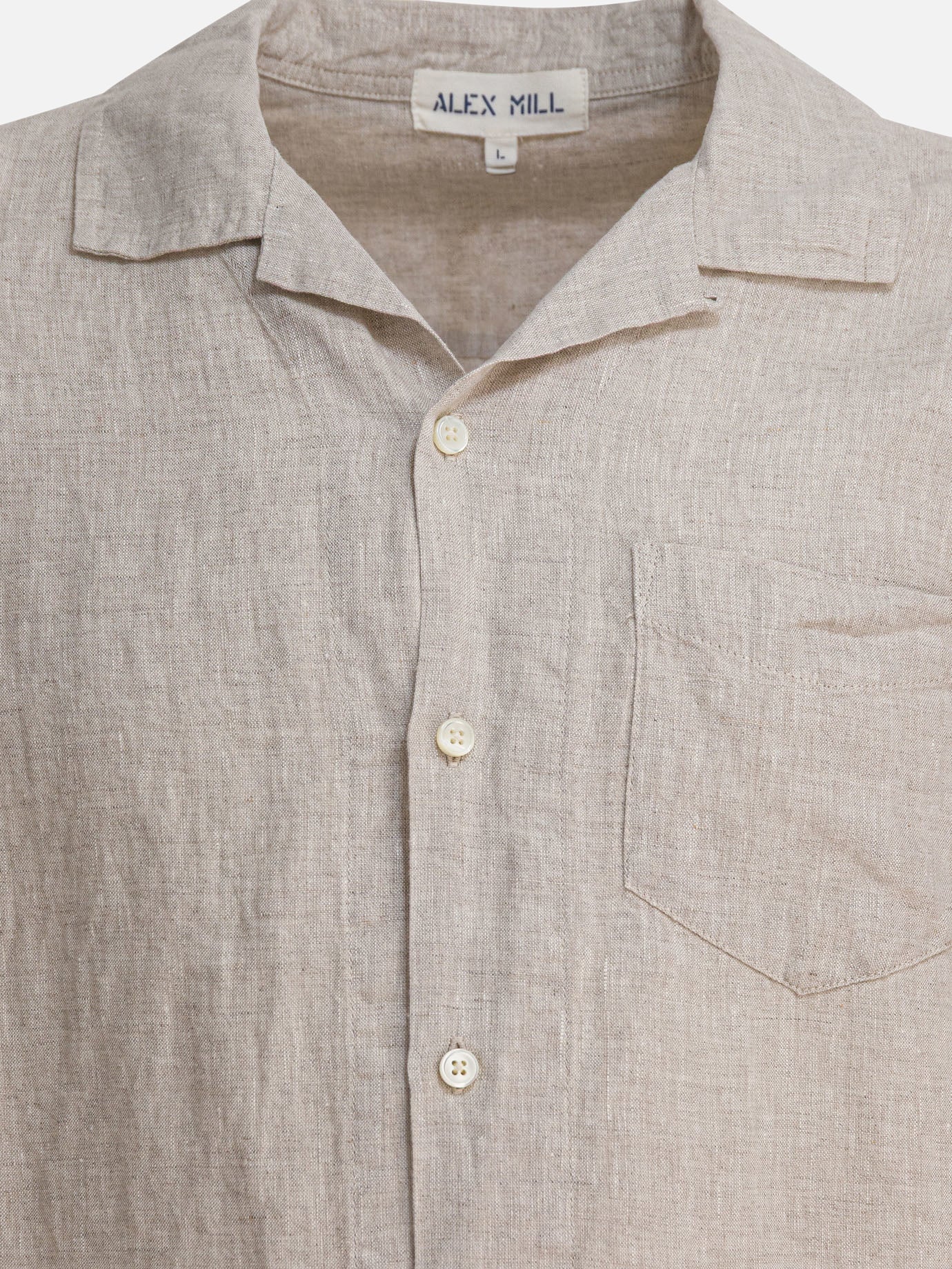 Casual shirts Solid colour  Beige - Alex Mill Men | PDP | VIETTI Online Store | Zoom-Modal_3
