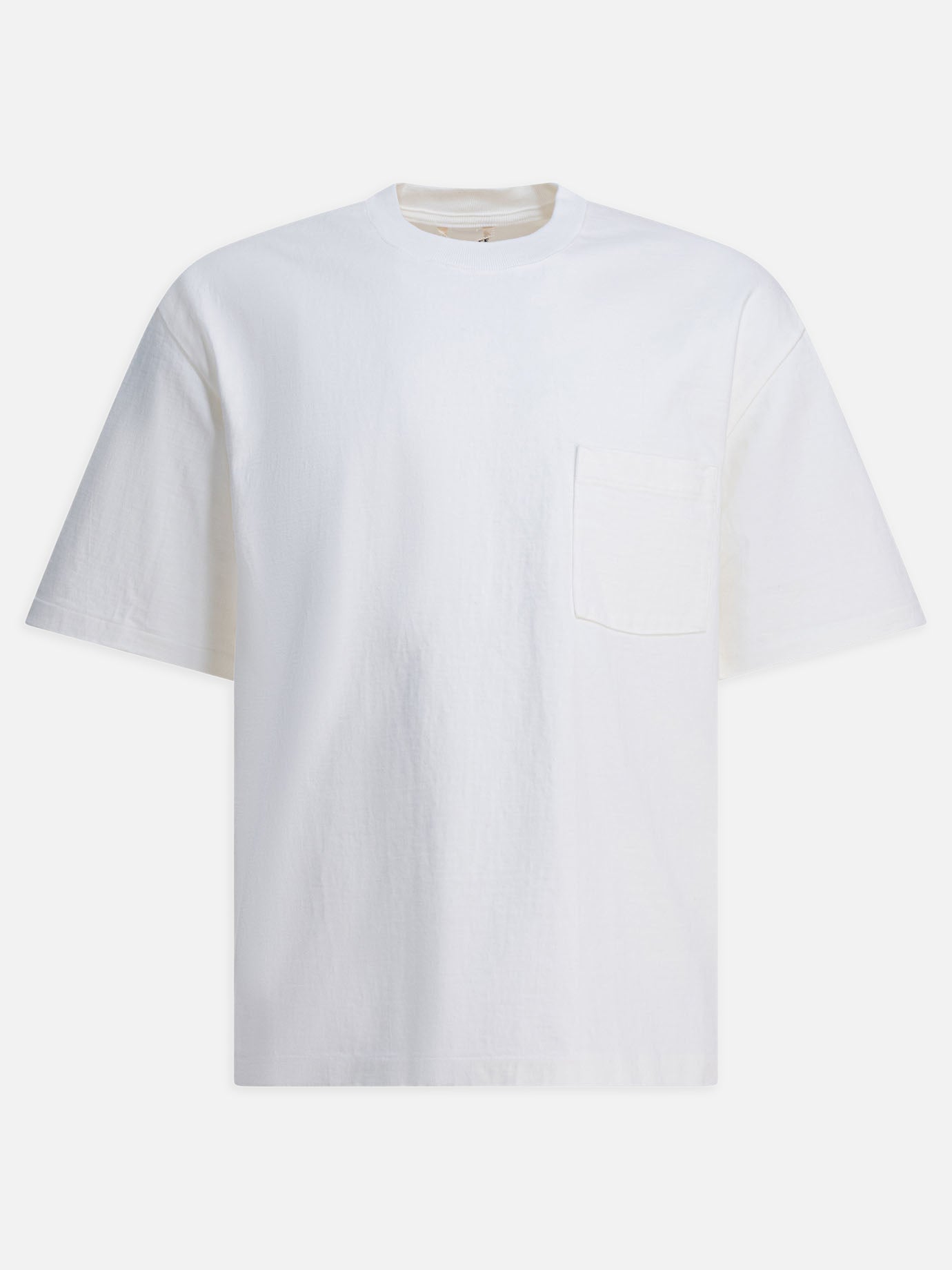 Crewneck t-shirts Solid colour  White - Auralee Men | PDP | VIETTI Online Store | thumbnail
