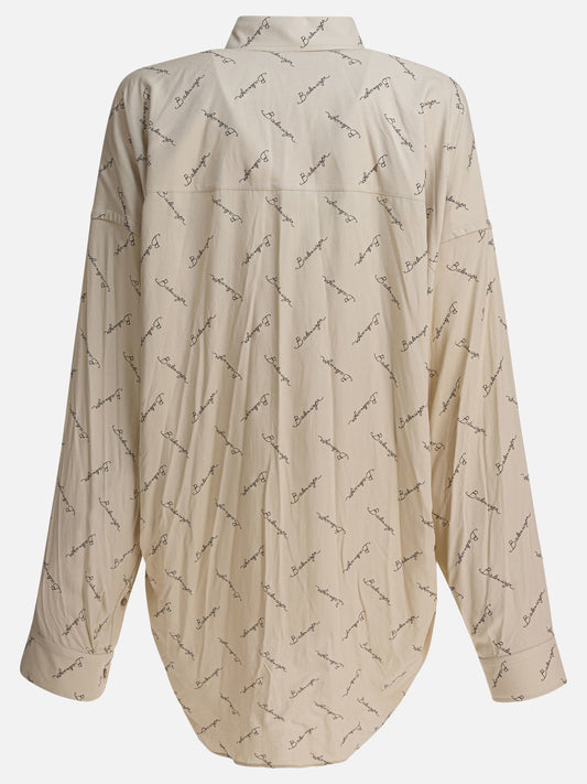 Casual shirts Logo  Beige - Balenciaga Women | PDP | VIETTI Online Store | 2

