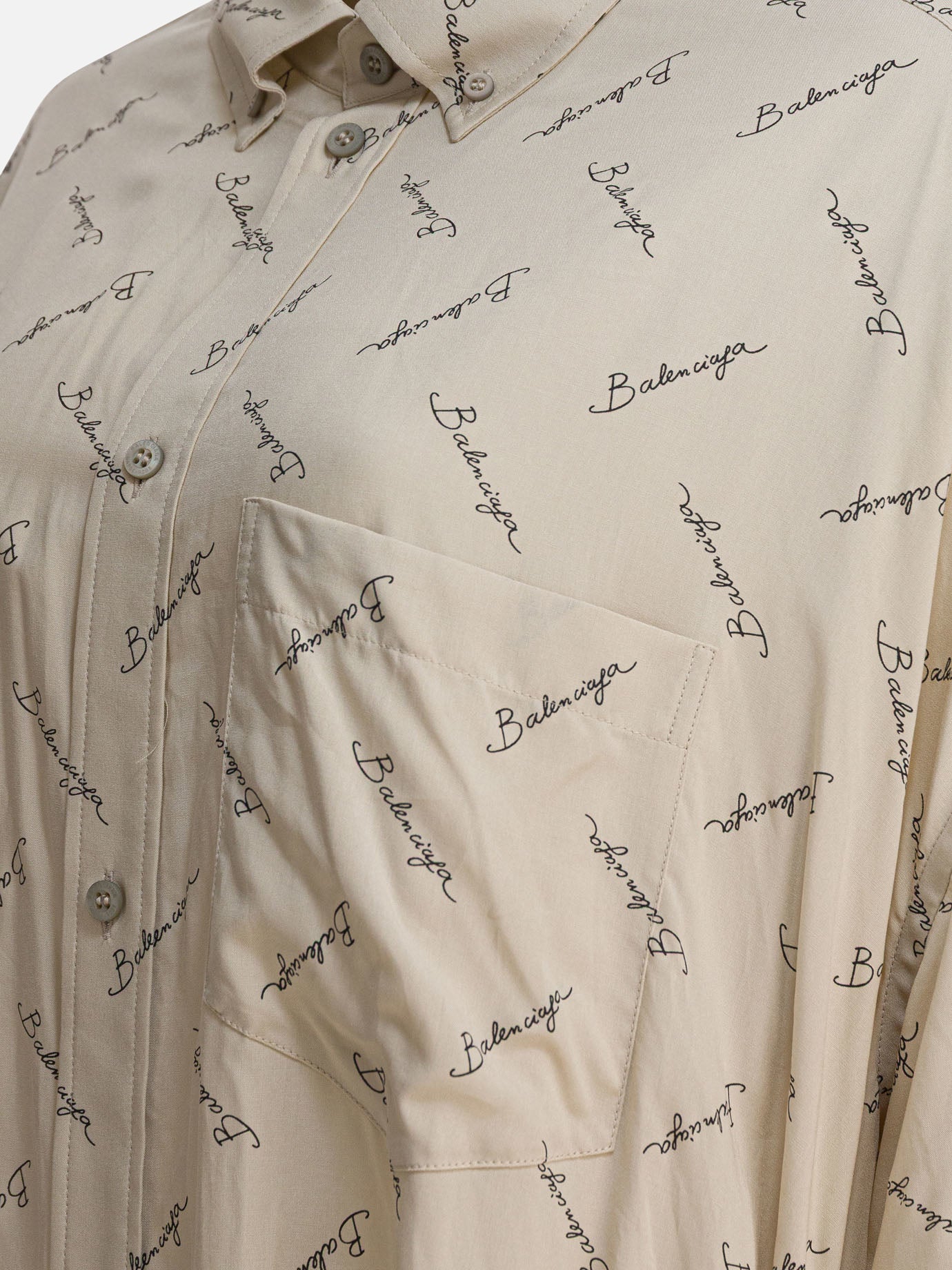 Casual shirts Logo  Beige - Balenciaga Women | PDP | VIETTI Online Store | thumbnail_4