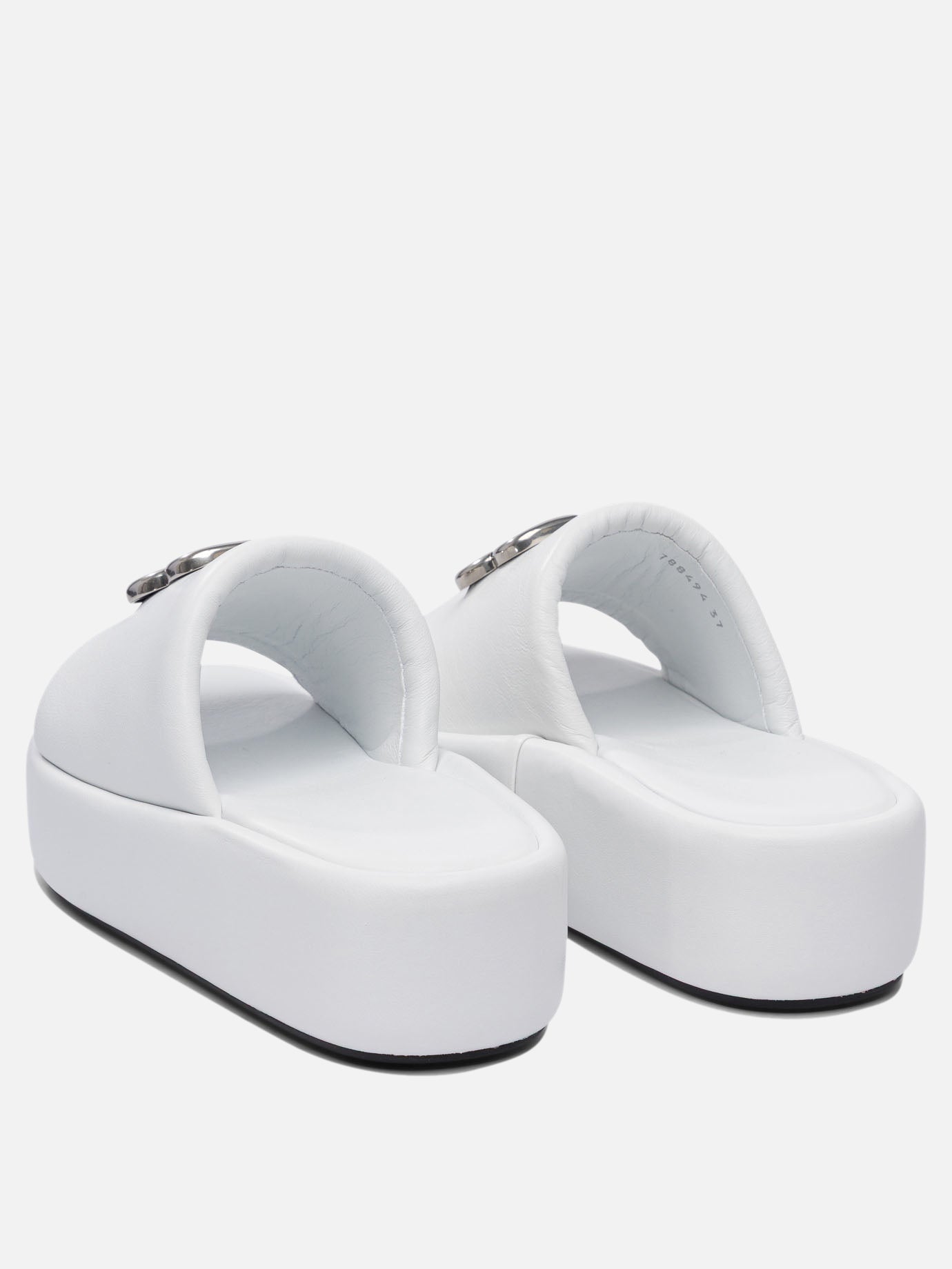 Flat sandals 100% lamb leather - 100% rubber  White - Balenciaga Women | PDP | VIETTI Online Store | thumbnail_4