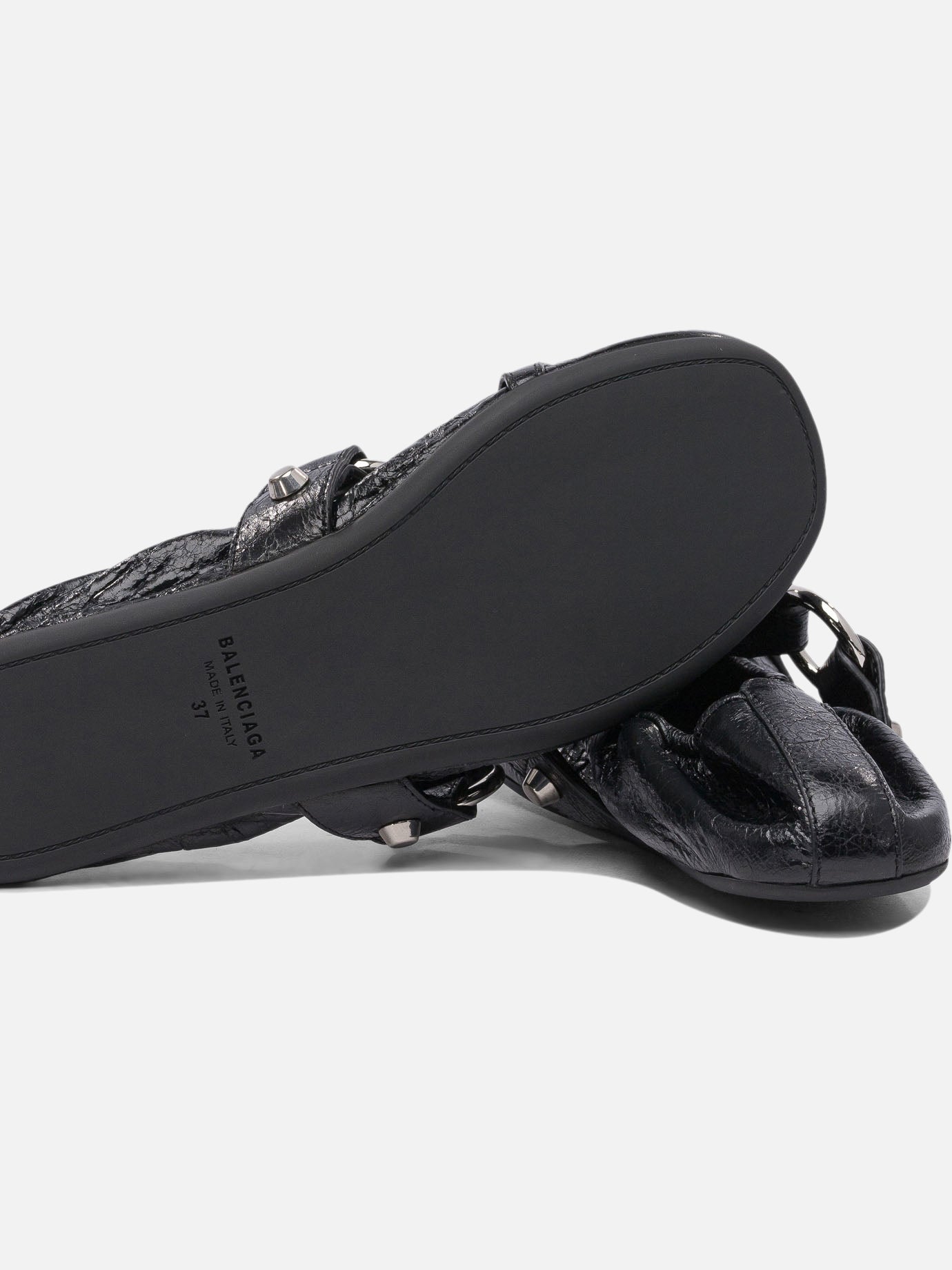 Mary Jane ballet flats 100% lamb leather - 100% rubber  Black - Balenciaga Women | PDP | VIETTI Online Store | thumbnail_5
