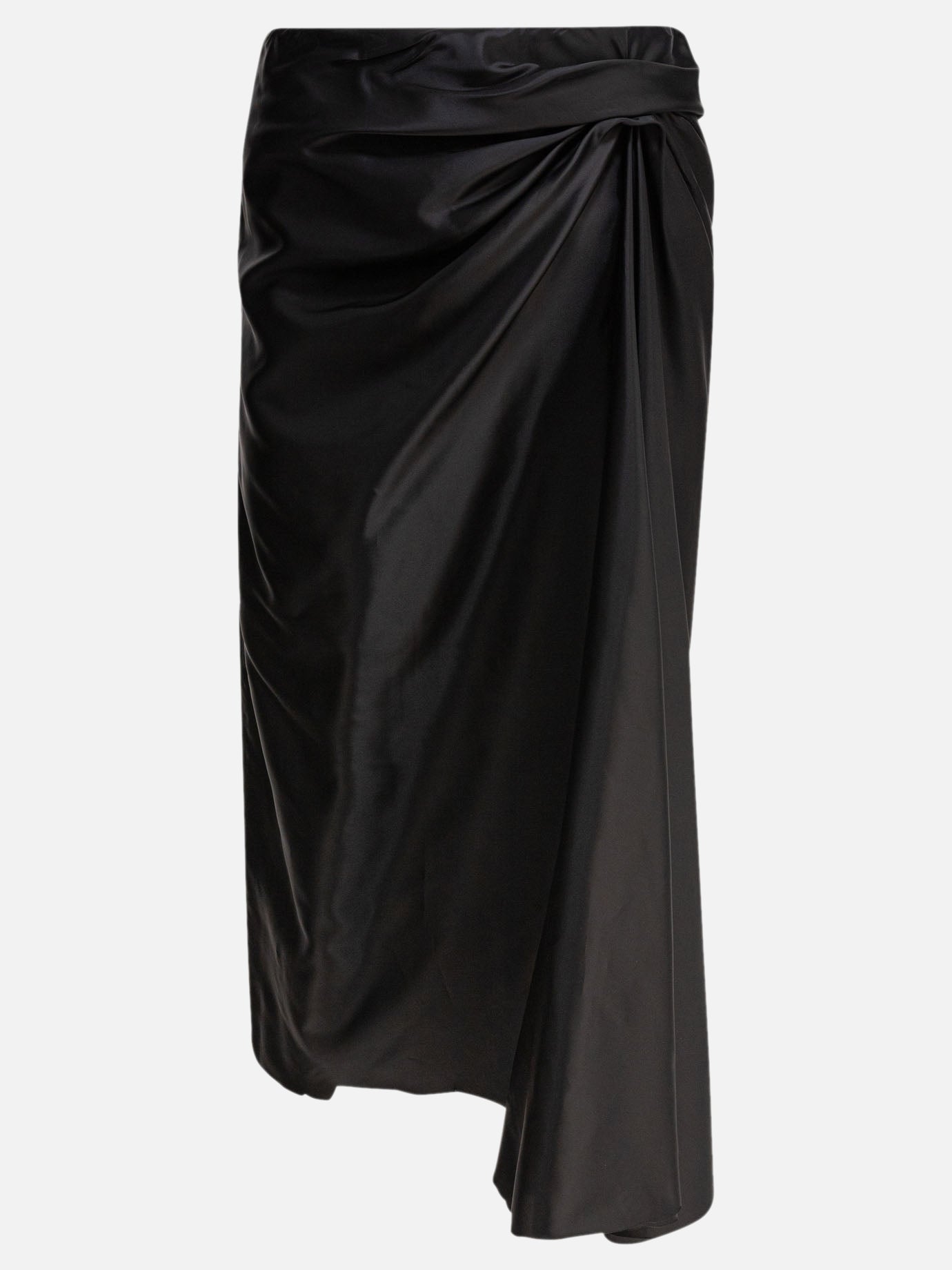Midi skirts Solid colour  Black - Balenciaga Women | PDP | VIETTI Online Store | thumbnail