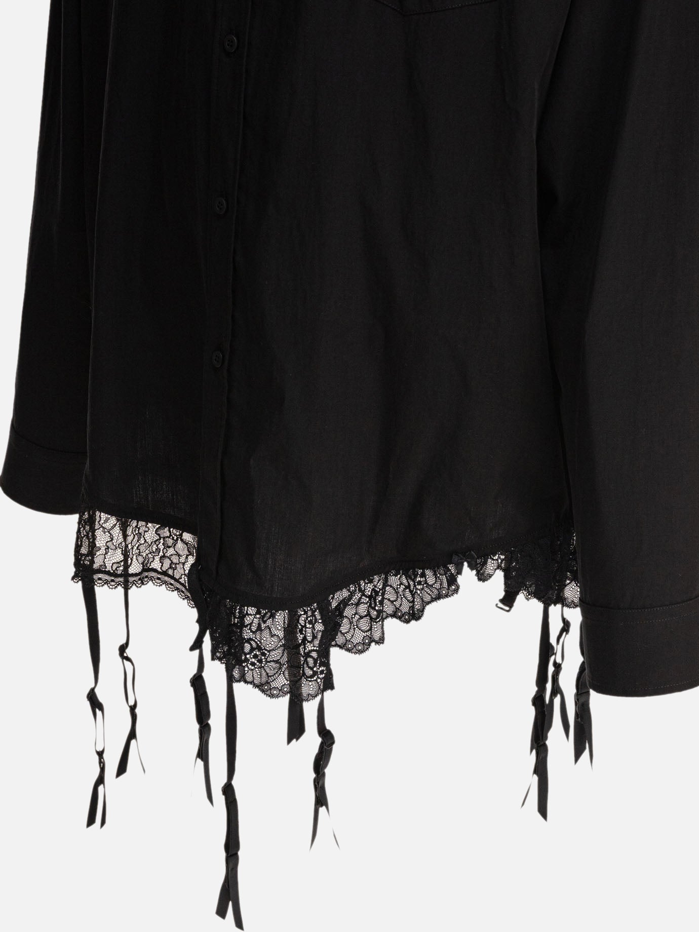 Casual shirts Solid colour  Black - Balenciaga Women | PDP | VIETTI Online Store | thumbnail_4