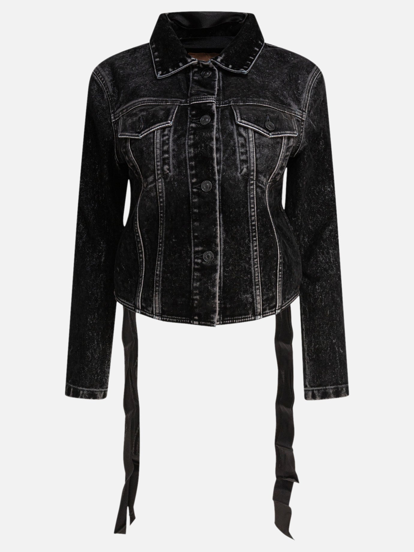 Denim jackets Denim  Black - Balenciaga Women | PDP | VIETTI Online Store | thumbnail