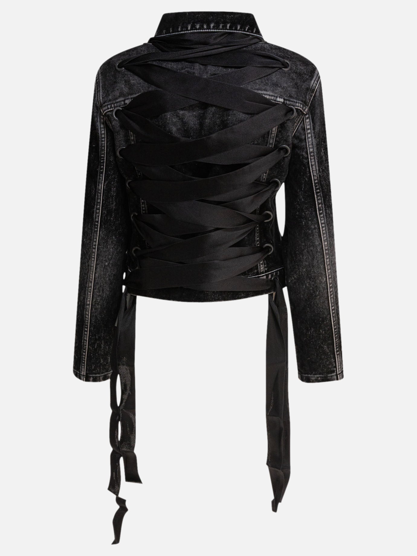 Denim jackets Denim  Black - Balenciaga Women | PDP | VIETTI Online Store | thumbnail_2