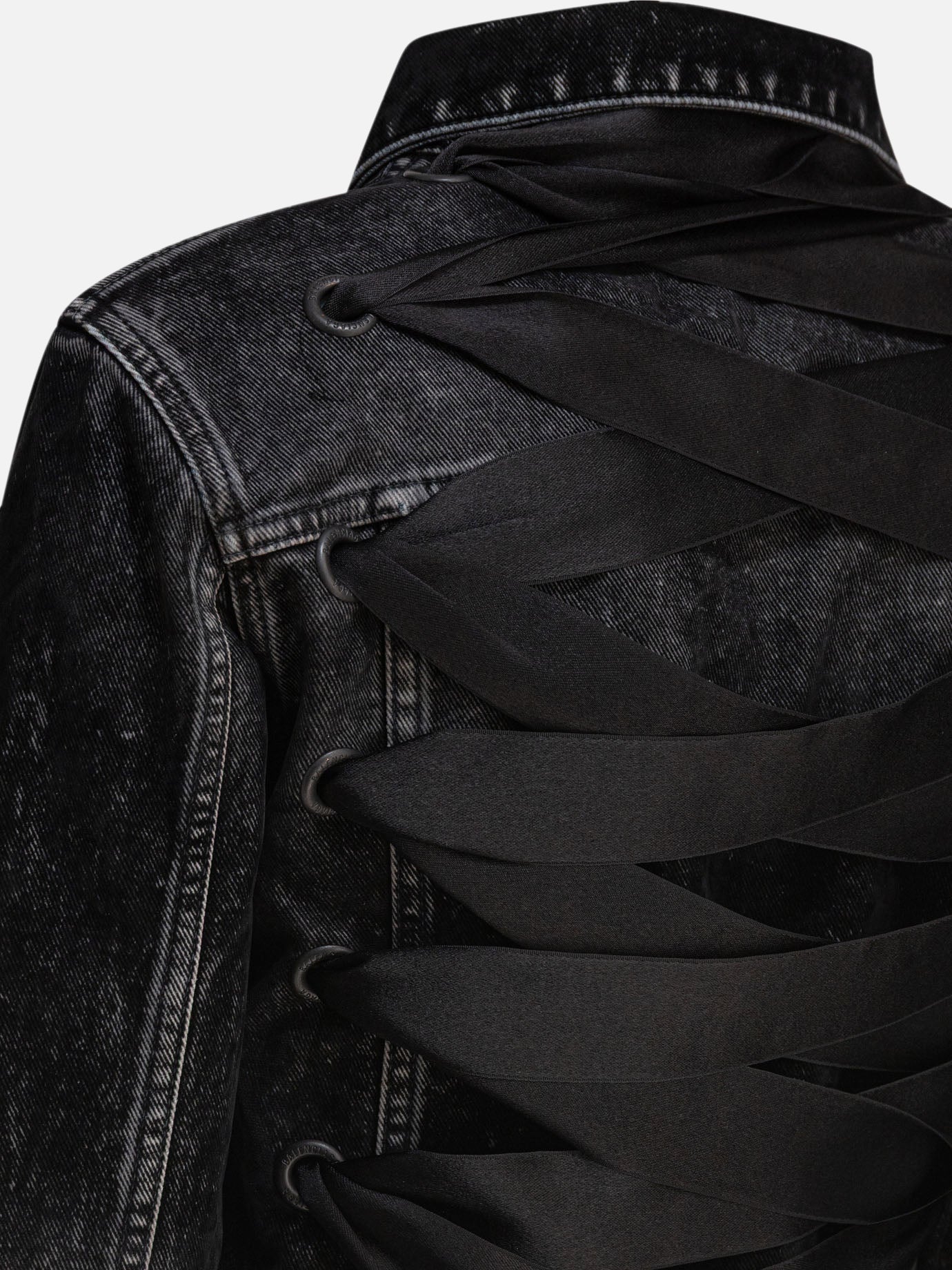 Denim jackets Denim  Black - Balenciaga Women | PDP | VIETTI Online Store | thumbnail_4