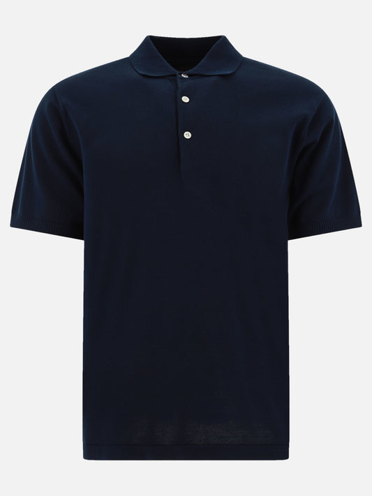 Beams Plus "12G" polo shirt 15561136_S Blue 1