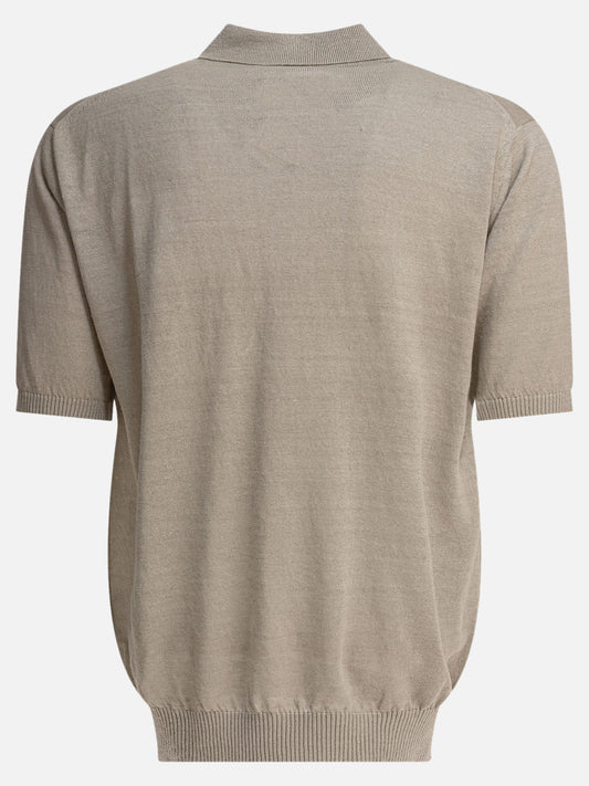 Beams Plus Hemp polo shirt 17150047_S Grey 2