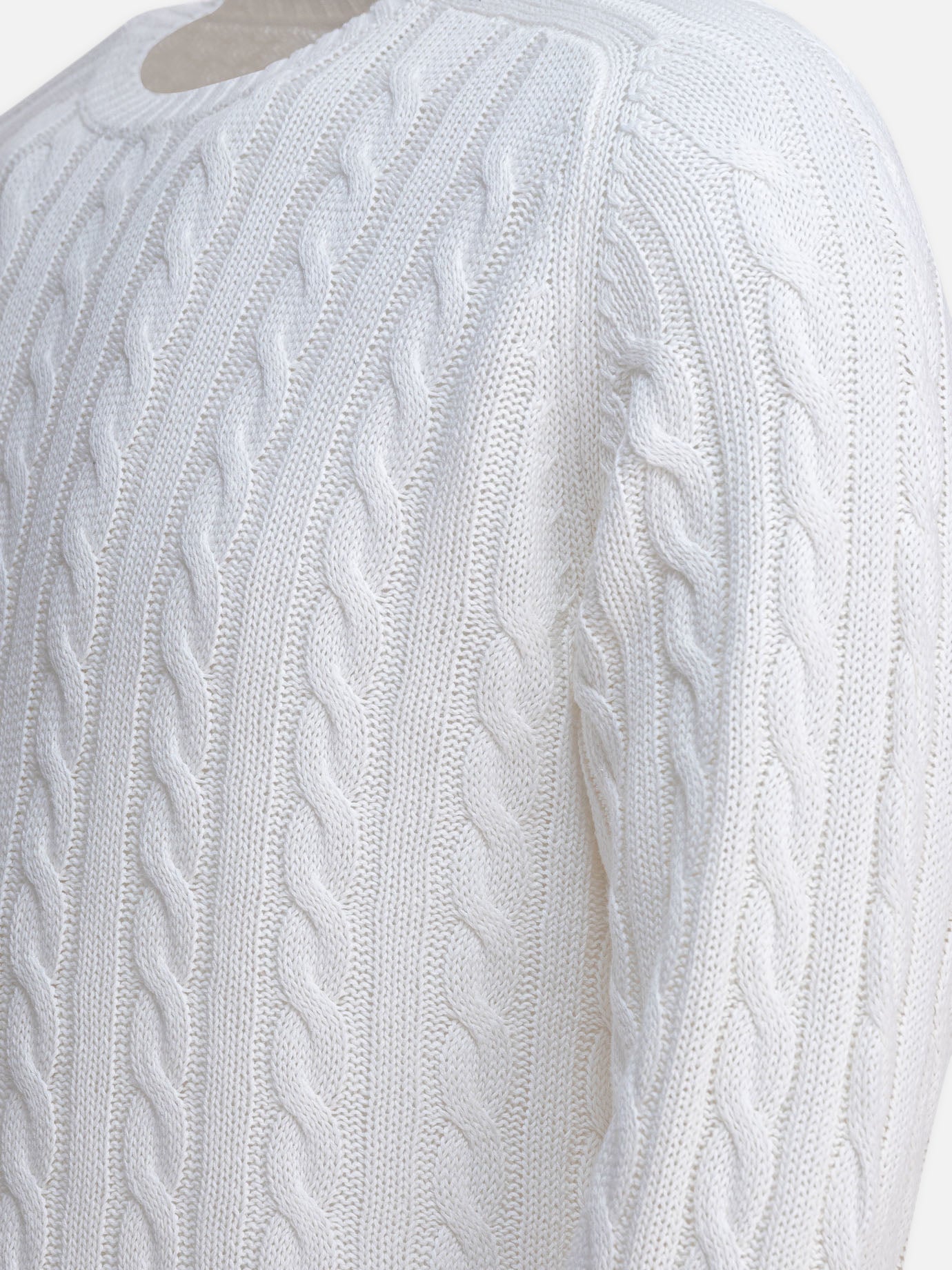 Crewneck sweaters Solid colour  White - Beams Plus Men | PDP | VIETTI Online Store | Zoom-Modal_4
