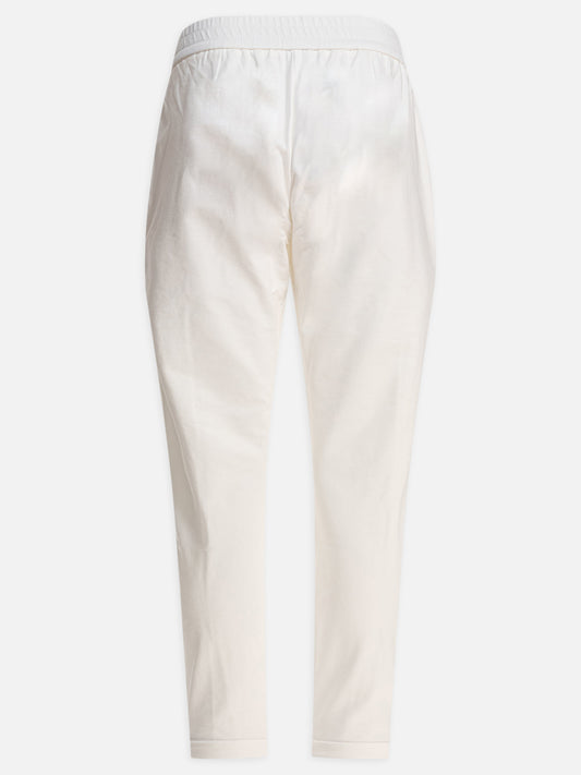 Sport trousers Solid colour  White - Brunello Cucinelli Women | PDP | VIETTI Online Store | 2
