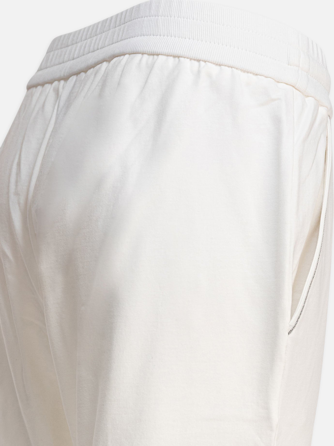 Sport trousers Solid colour  White - Brunello Cucinelli Women | PDP | VIETTI Online Store | thumbnail_4