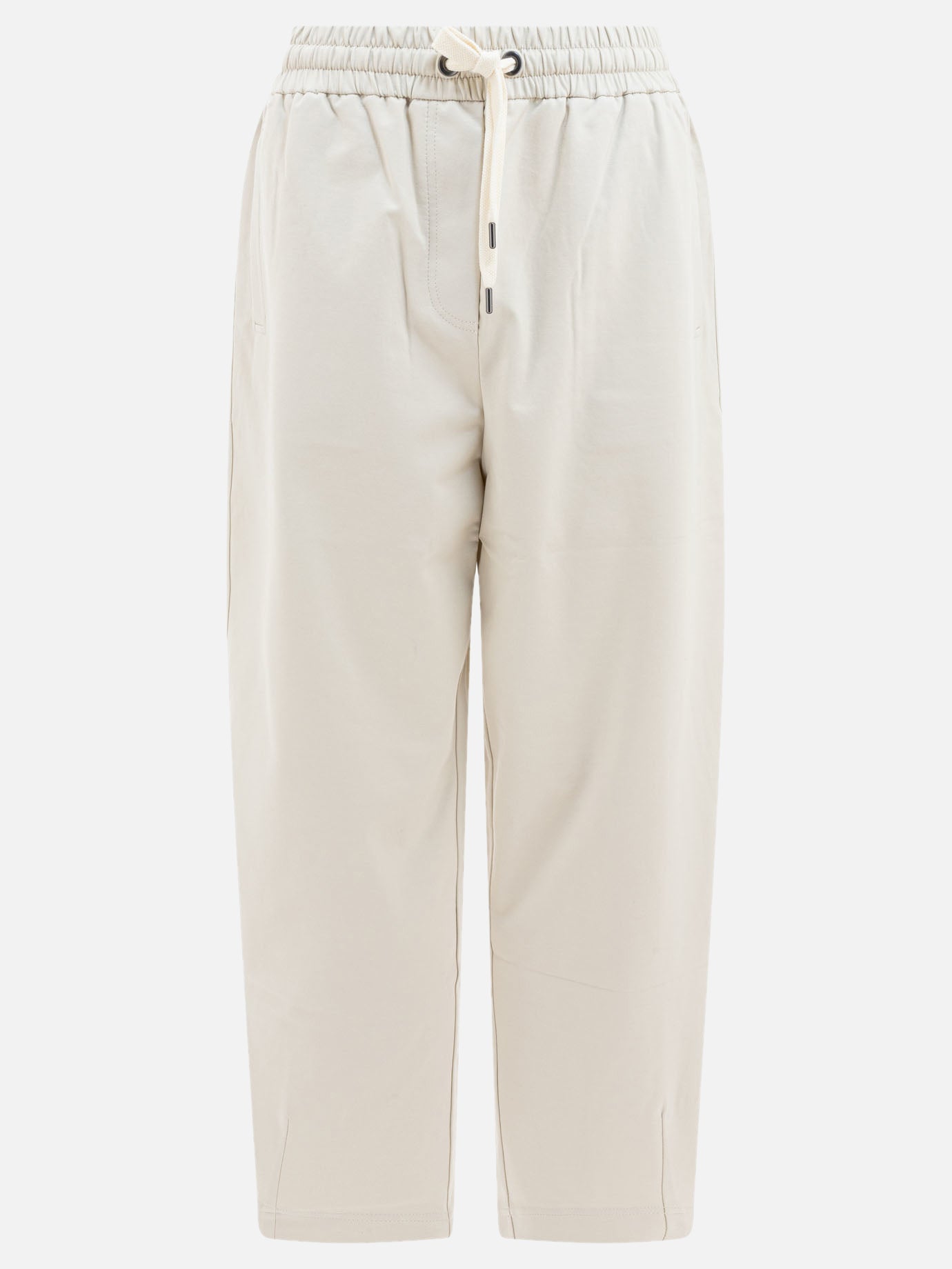 Sport trousers Solid colour  White - Brunello Cucinelli Women | PDP | VIETTI Online Store | Zoom-Modal
