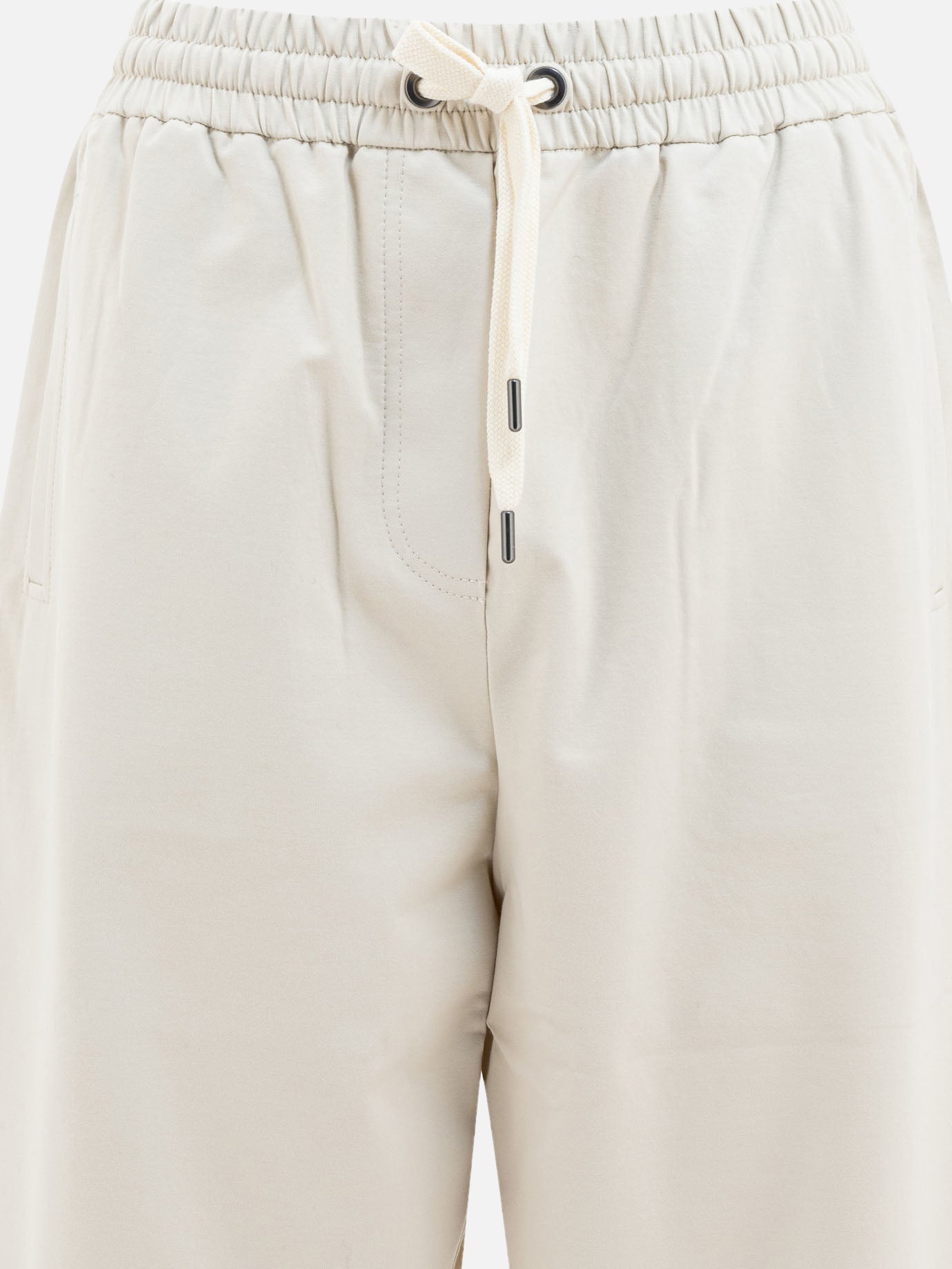 Sport trousers Solid colour  White - Brunello Cucinelli Women | PDP | VIETTI Online Store | Zoom-Modal_3

