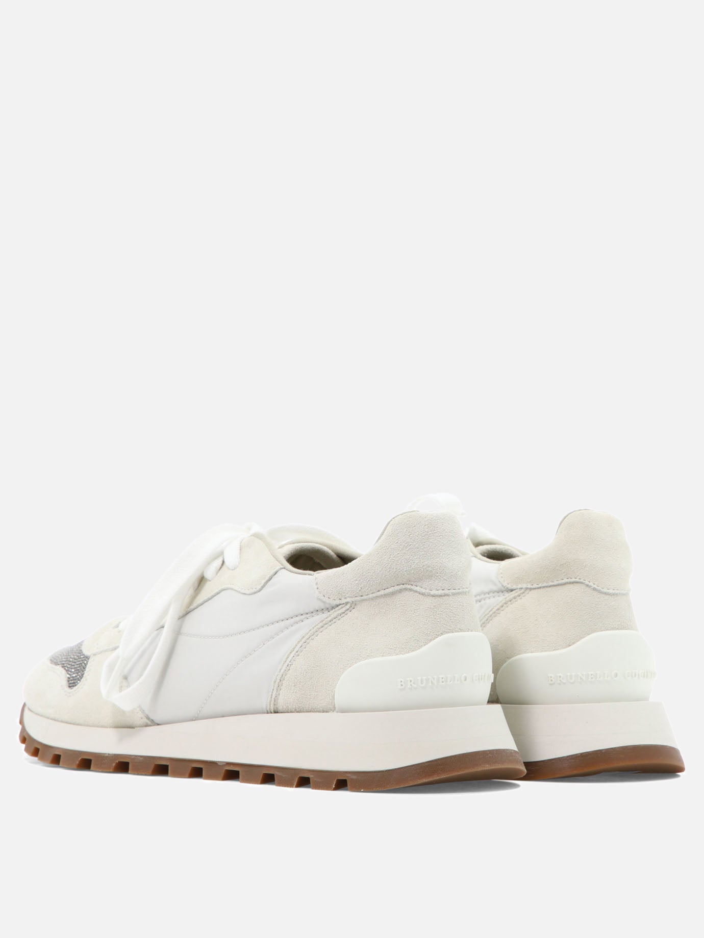 Low top sneakers 100% calf leather - 100% polyurethane  White - Brunello Cucinelli Women | PDP | VIETTI Online Store | Zoom-Modal_4
