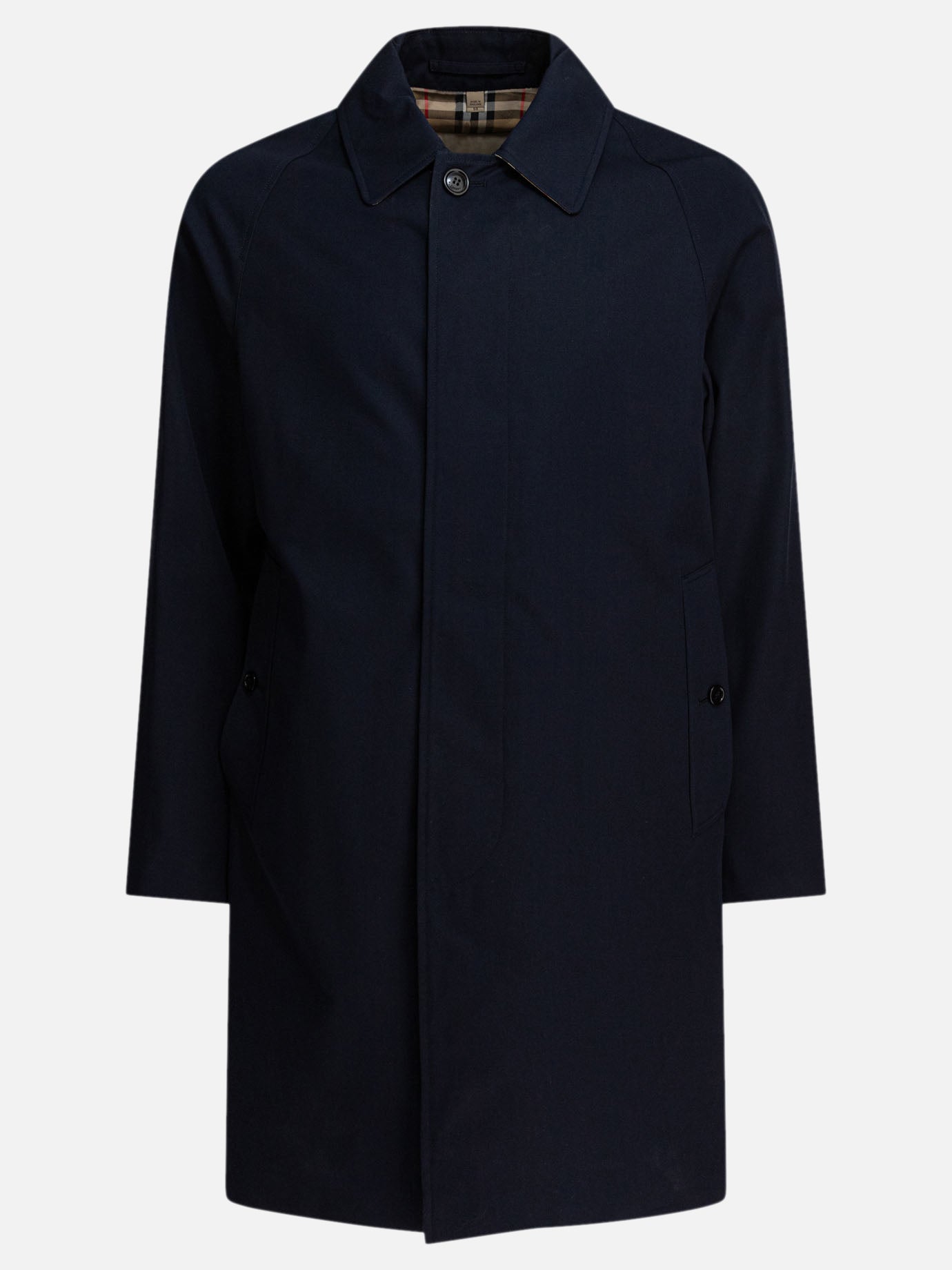 Raincoats & Trench coats Solid colour  Blue - Burberry Men | PDP | VIETTI Online Store | thumbnail