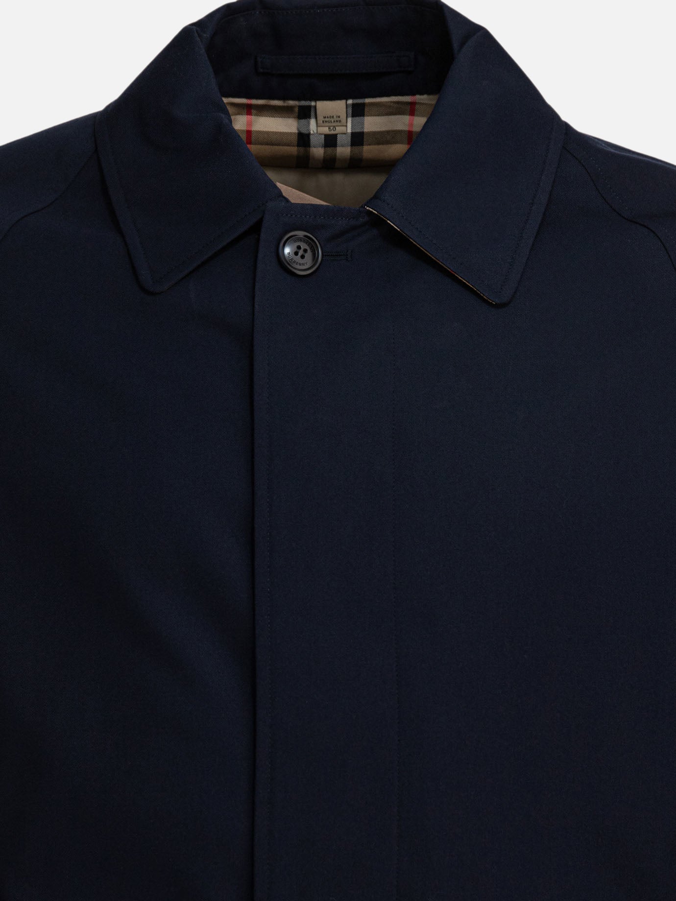 Raincoats & Trench coats Solid colour  Blue - Burberry Men | PDP | VIETTI Online Store | thumbnail_3