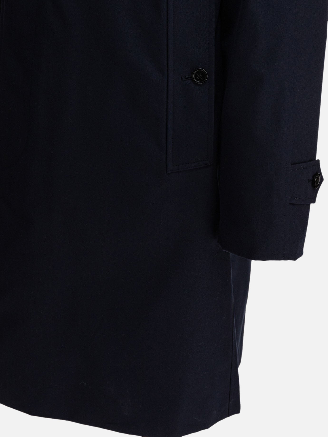 Raincoats & Trench coats Solid colour  Blue - Burberry Men | PDP | VIETTI Online Store | thumbnail_4