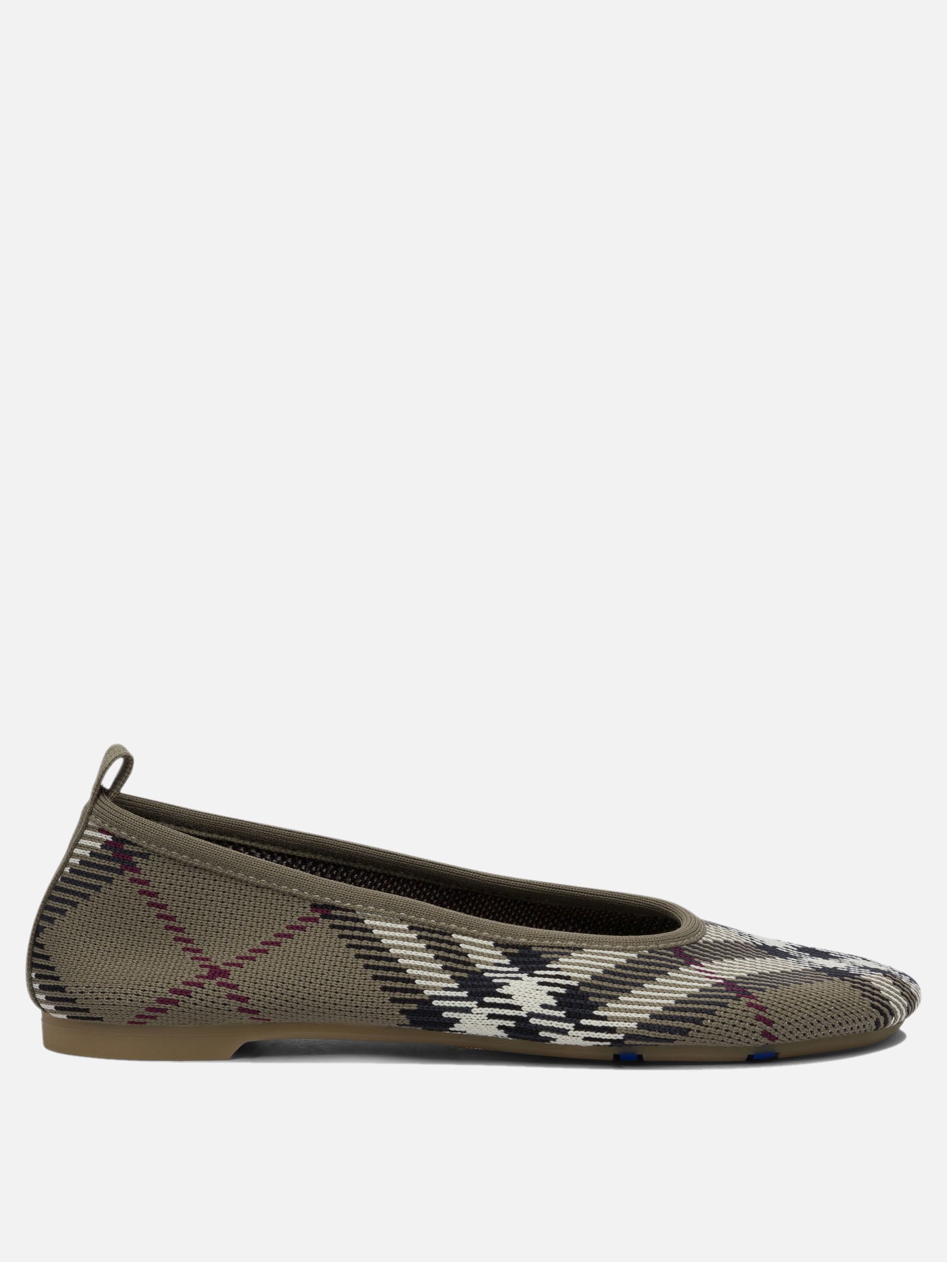Classic ballet flats 100% cotton - 100% rubber  Grey - Burberry Women | PDP | VIETTI Online Store | thumbnail