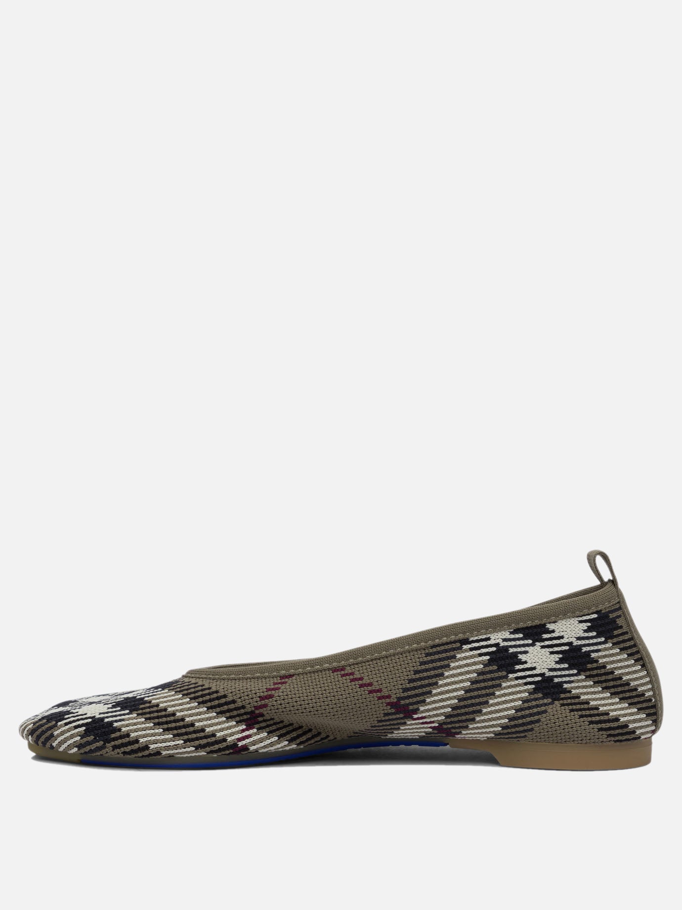 Classic ballet flats 100% cotton - 100% rubber  Grey - Burberry Women | PDP | VIETTI Online Store | thumbnail_3
