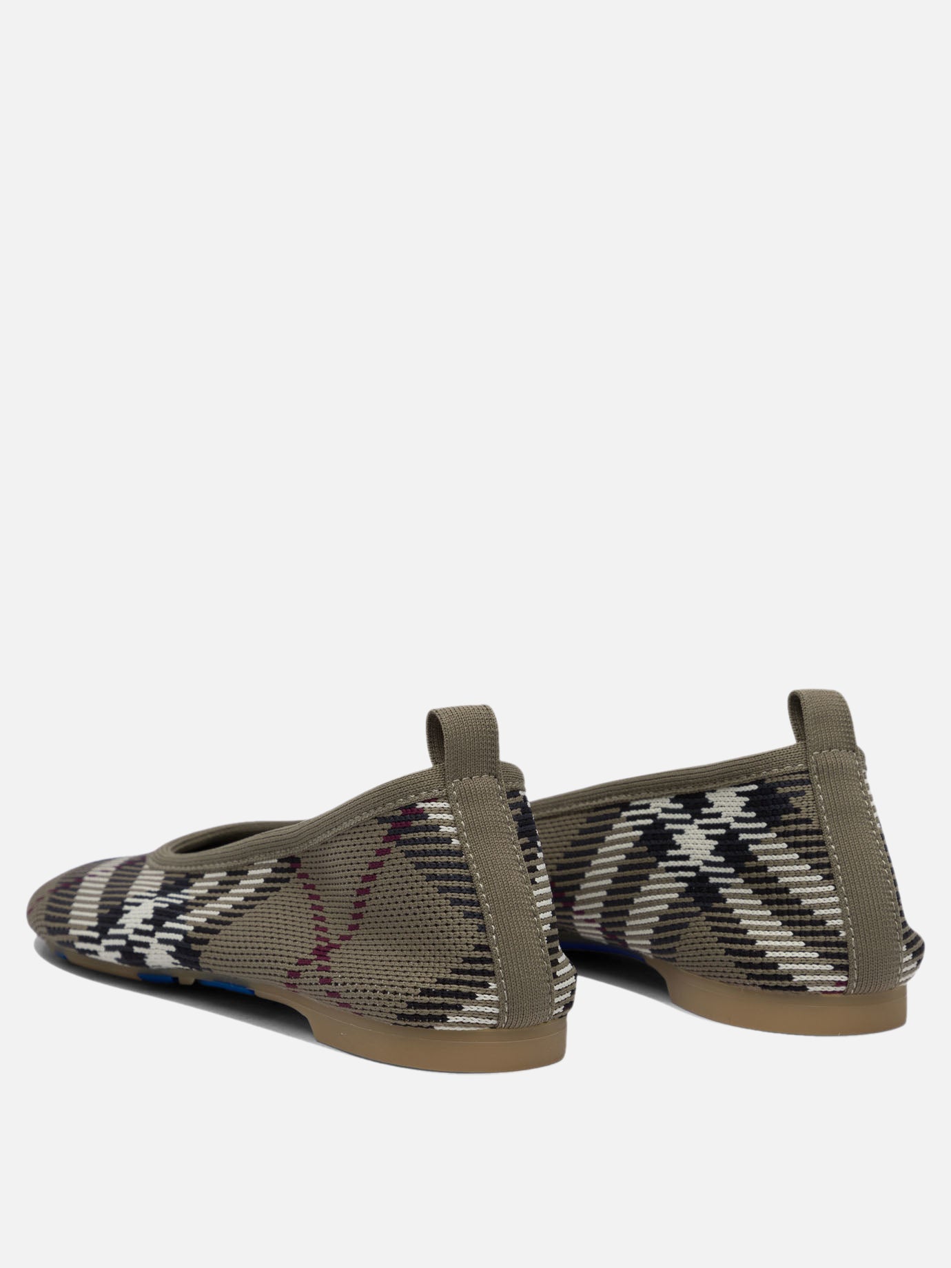 Classic ballet flats 100% cotton - 100% rubber  Grey - Burberry Women | PDP | VIETTI Online Store | thumbnail_4