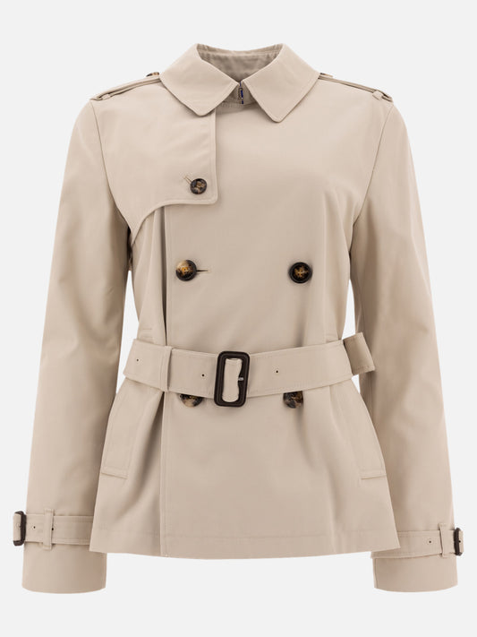 Burberry Cotton blend trench jacket 14972264_08 Brown 1