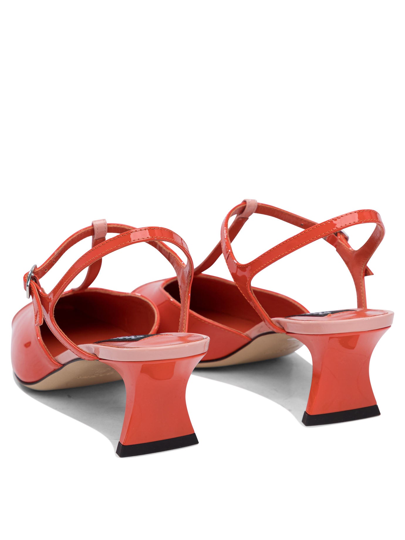 Heeled sandals 100% calf leather - 100% calf  Red - Carel Women | PDP | VIETTI Online Store | thumbnail_4