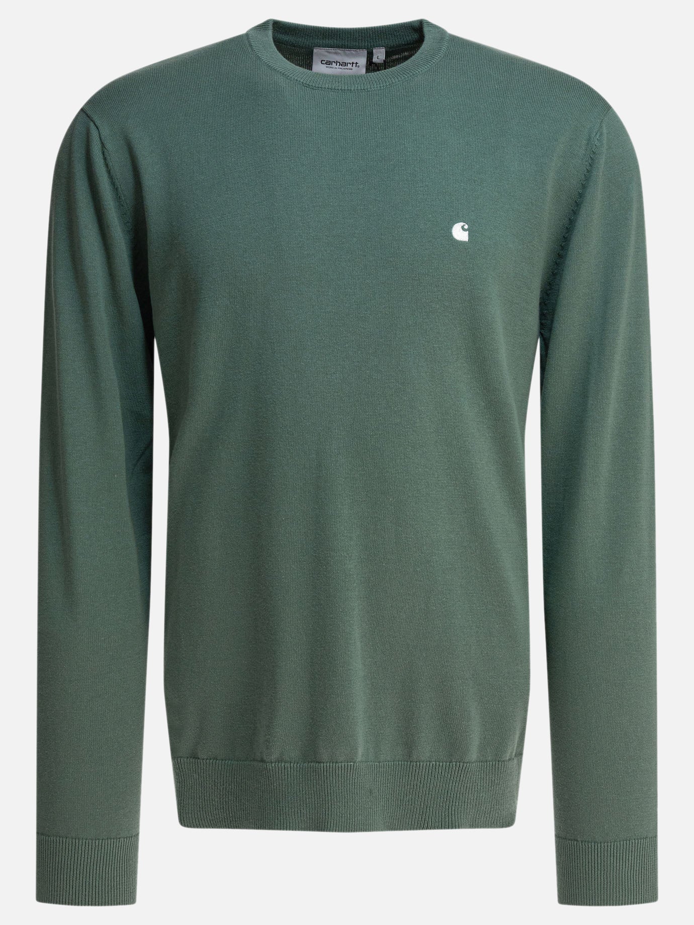 Carhartt WIP Crew-neck sweater with logo 19997553_M Green thumbnail_1