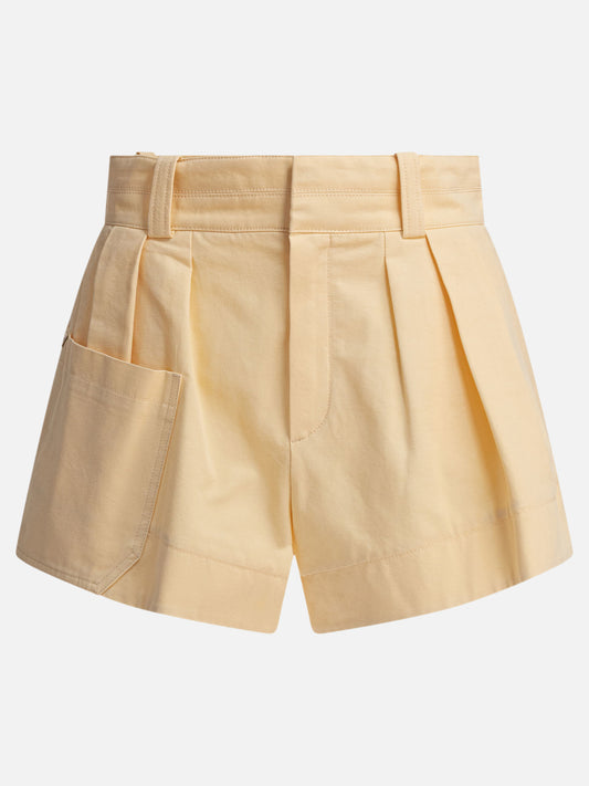 Chloé High-rise mini shorts 16586329_36 Beige 1
