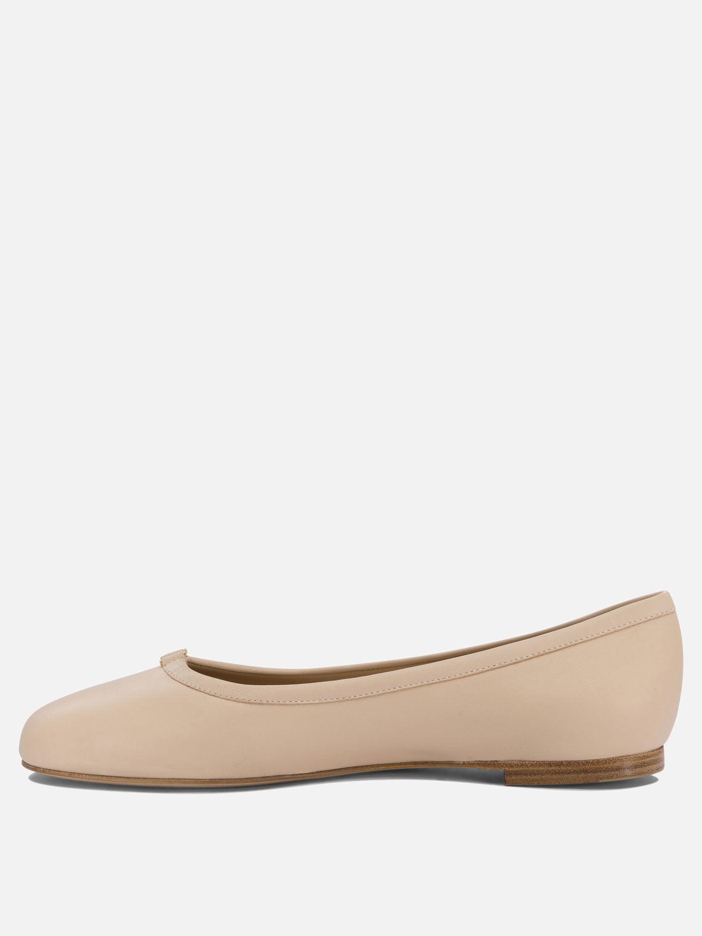 Classic ballet flats 100% leather - 100% leather  Beige - Chloé Women | PDP | VIETTI Online Store | thumbnail_3